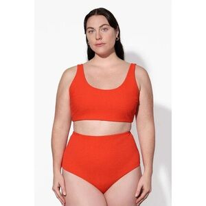Mara Hoffman Lydia High-Waist Bikini Bottom